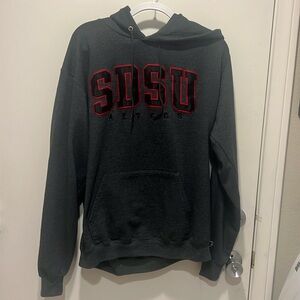 Brand new SDSU hoodie never worn size L gray